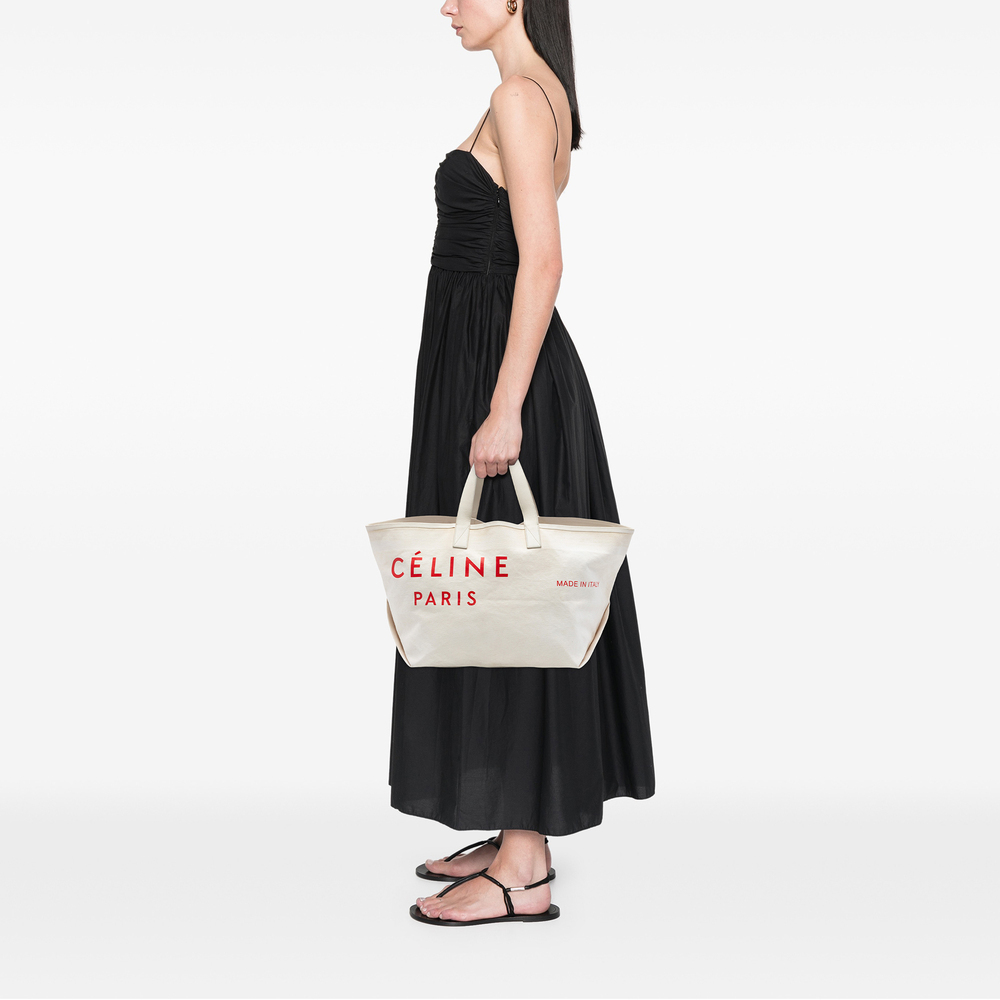 Pre-Loved Celine Medium Canvas Made In Tote - Picture 6 of 6
